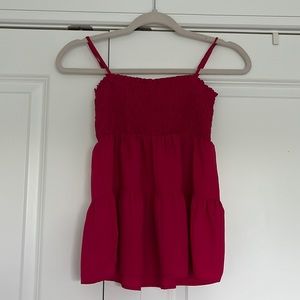 flowy ruffle bottom top from tj maxx made by paper crane